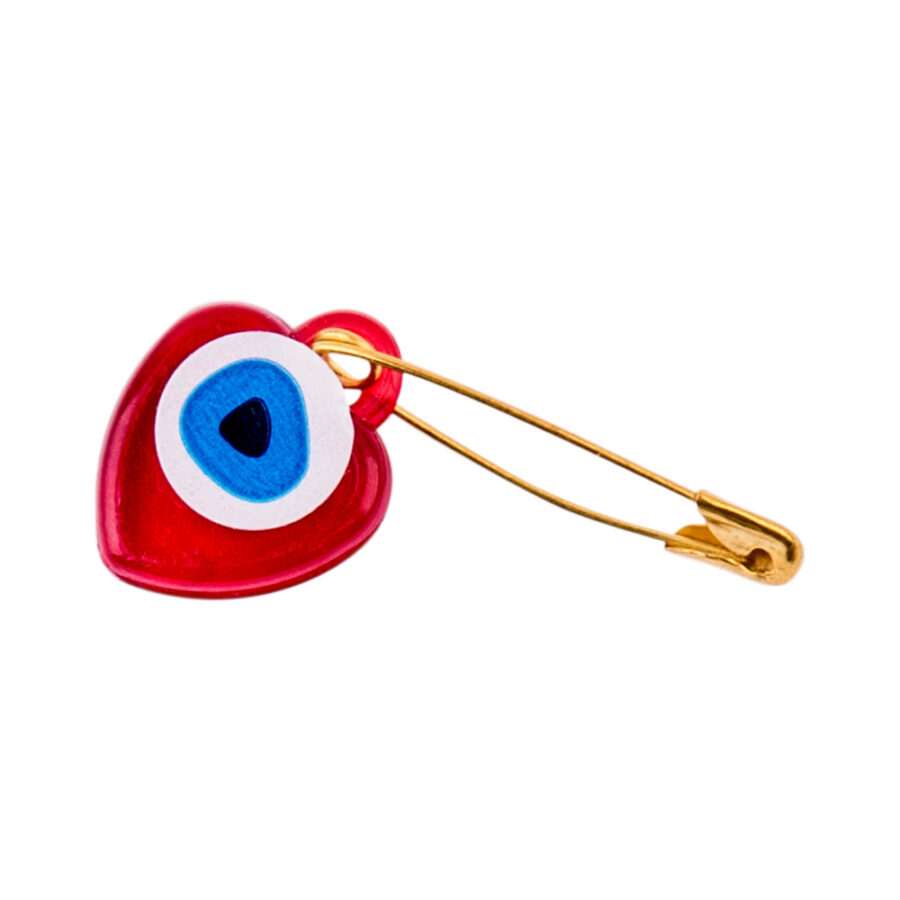 Nev Plastik Kalp İğnelik Kırmızı (100 adet)